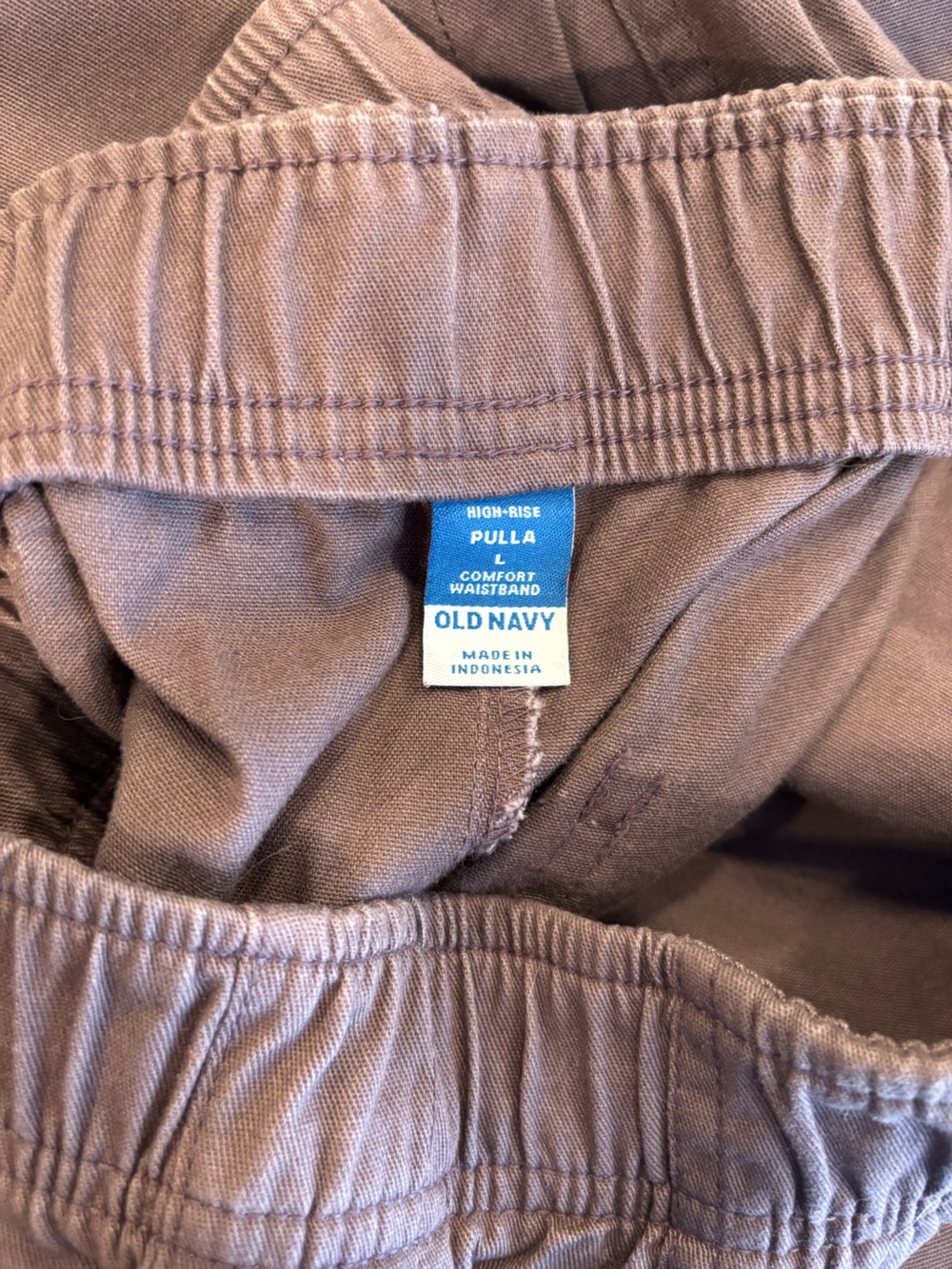 Old Navy Women’s Cargo Ankle Pants in gray- purple - Picture 2 of 5